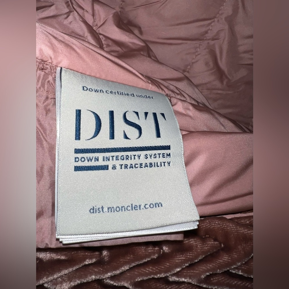 Moncler Cormoran Down Pink and Gold Women’s Jacket - Picture 9 of 16